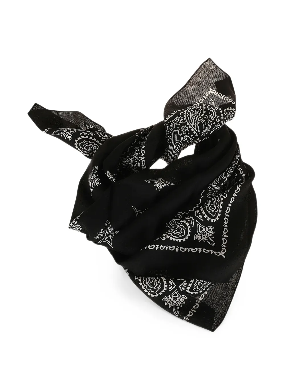 Destin Judy paisley-print scarf - Schwarz