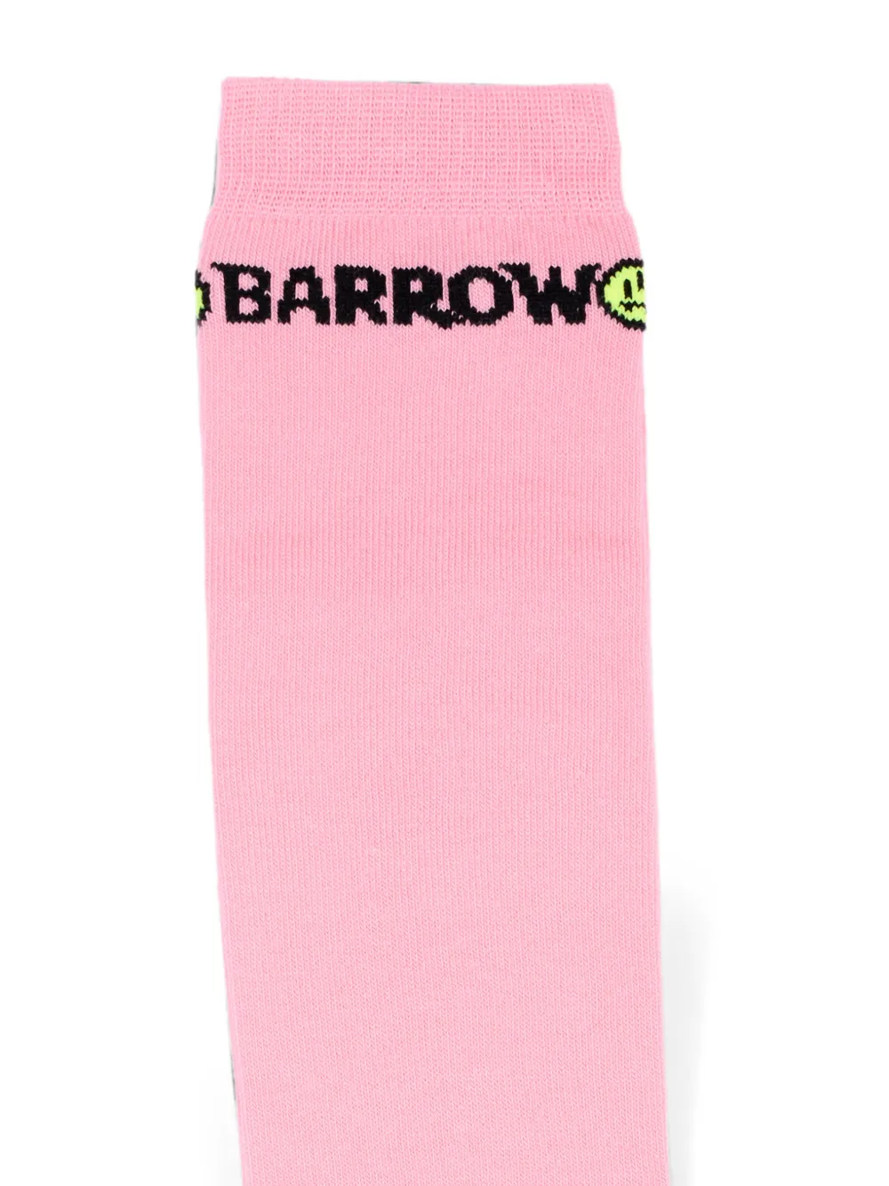 Barrow kids Sokken met logo-intarsia en geribbelde afwerking Roze
