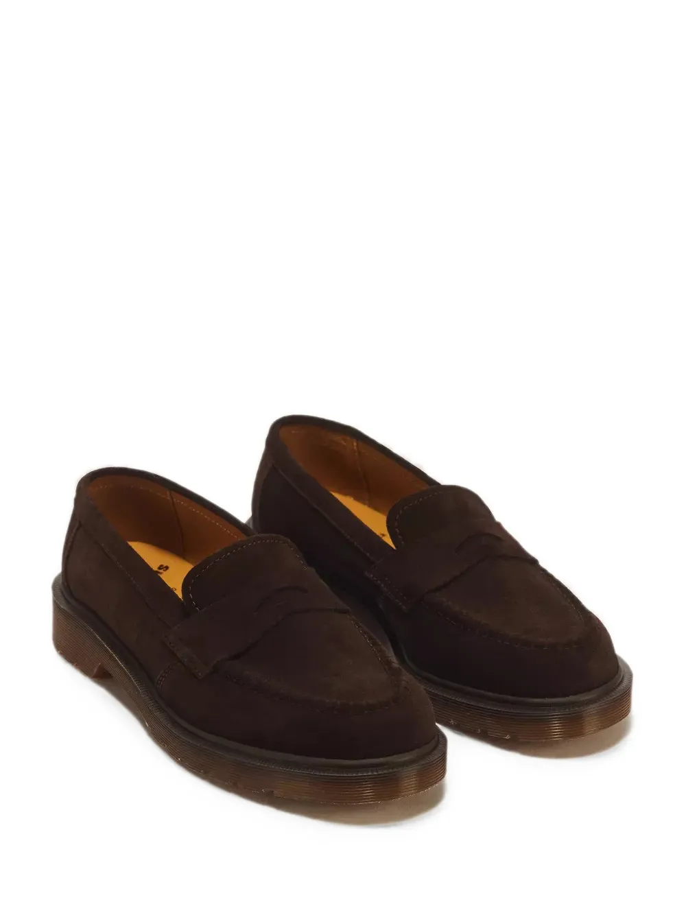 Dr Martens Delapre suede penny loafers Bruin