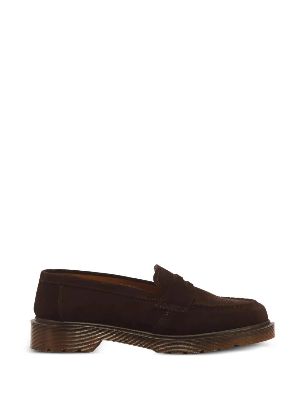 Dr Martens Delapre suede penny loafers Bruin