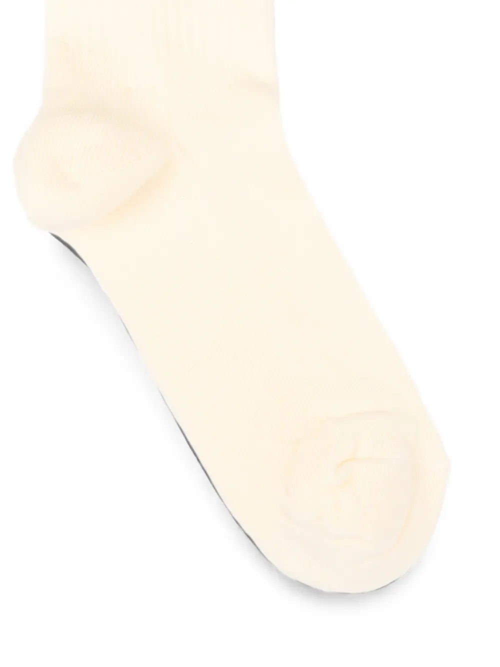Barrow kids Smiley logo-intarsia socks Beige
