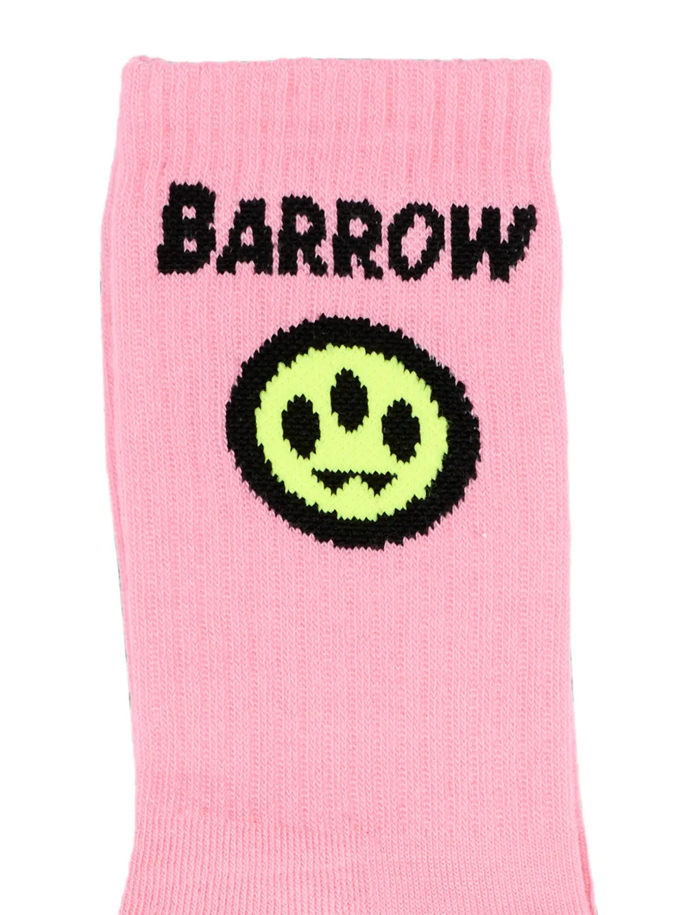 Barrow kids logo-print ribbed-trim socks Roze