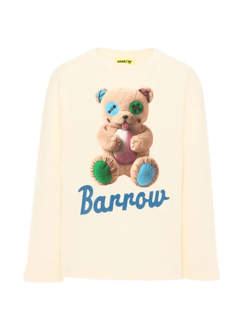 Barrow kids teddy-bear print long-sleeve T-shirt