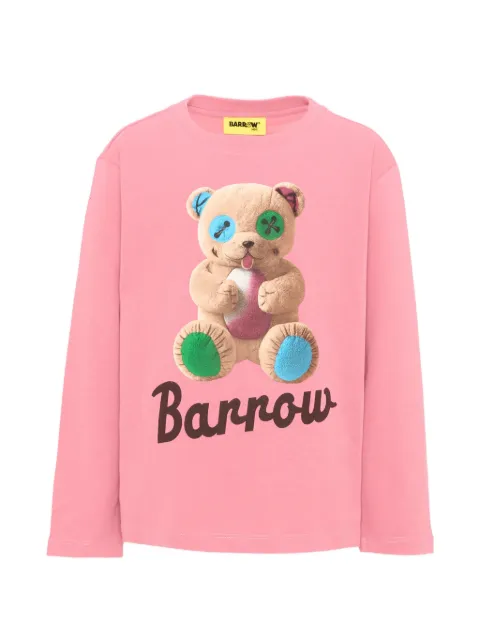 Barrow kids teddy-bear print long-sleeve T-shirt