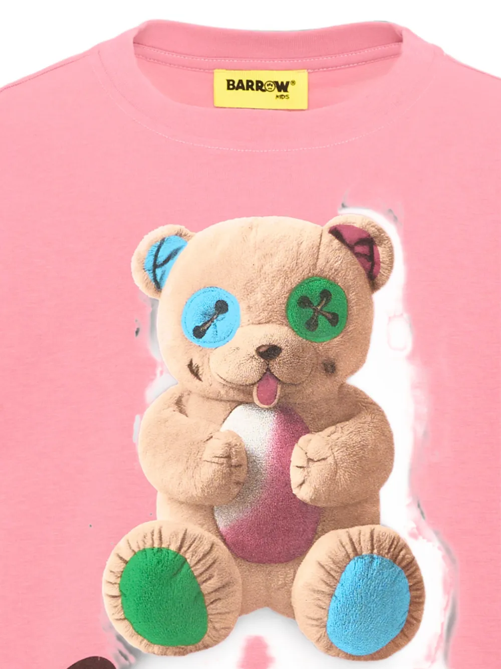Barrow kids T-shirt met lange mouwen en teddybeer-print Roze