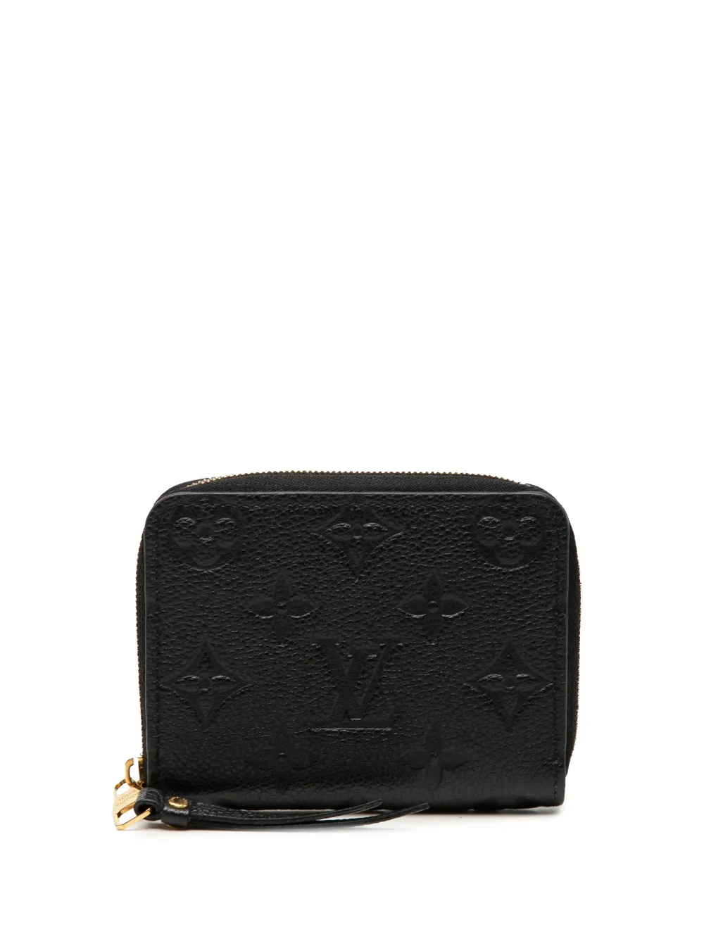 Pre-owned Louis Vuitton 2018 Monogram Empreinte Zippy Coin Pouch In Black