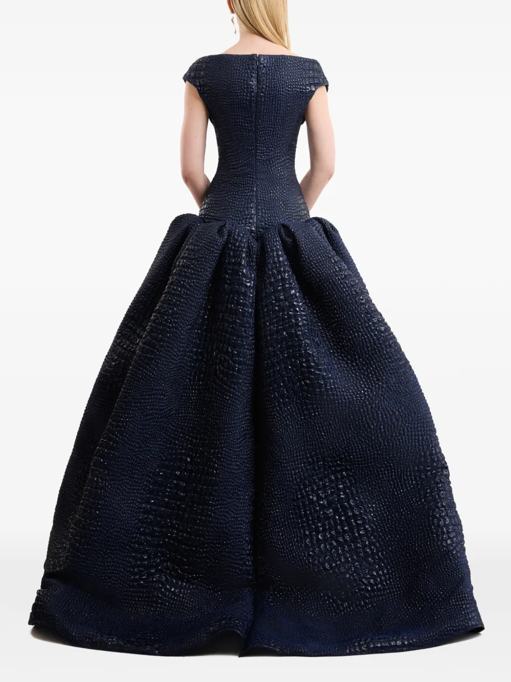 Gemy Maalouf Off-shoulder sweetheart jurk Blauw