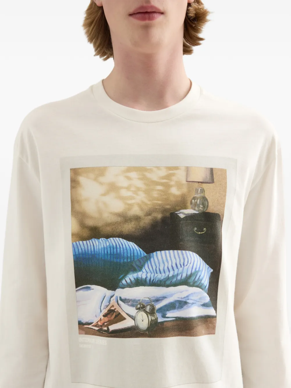 Jil Sander Katoenen T-shirt met ronde hals Beige