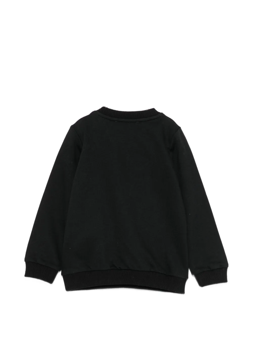 Moschino Kids Sweater met logoprint Zwart