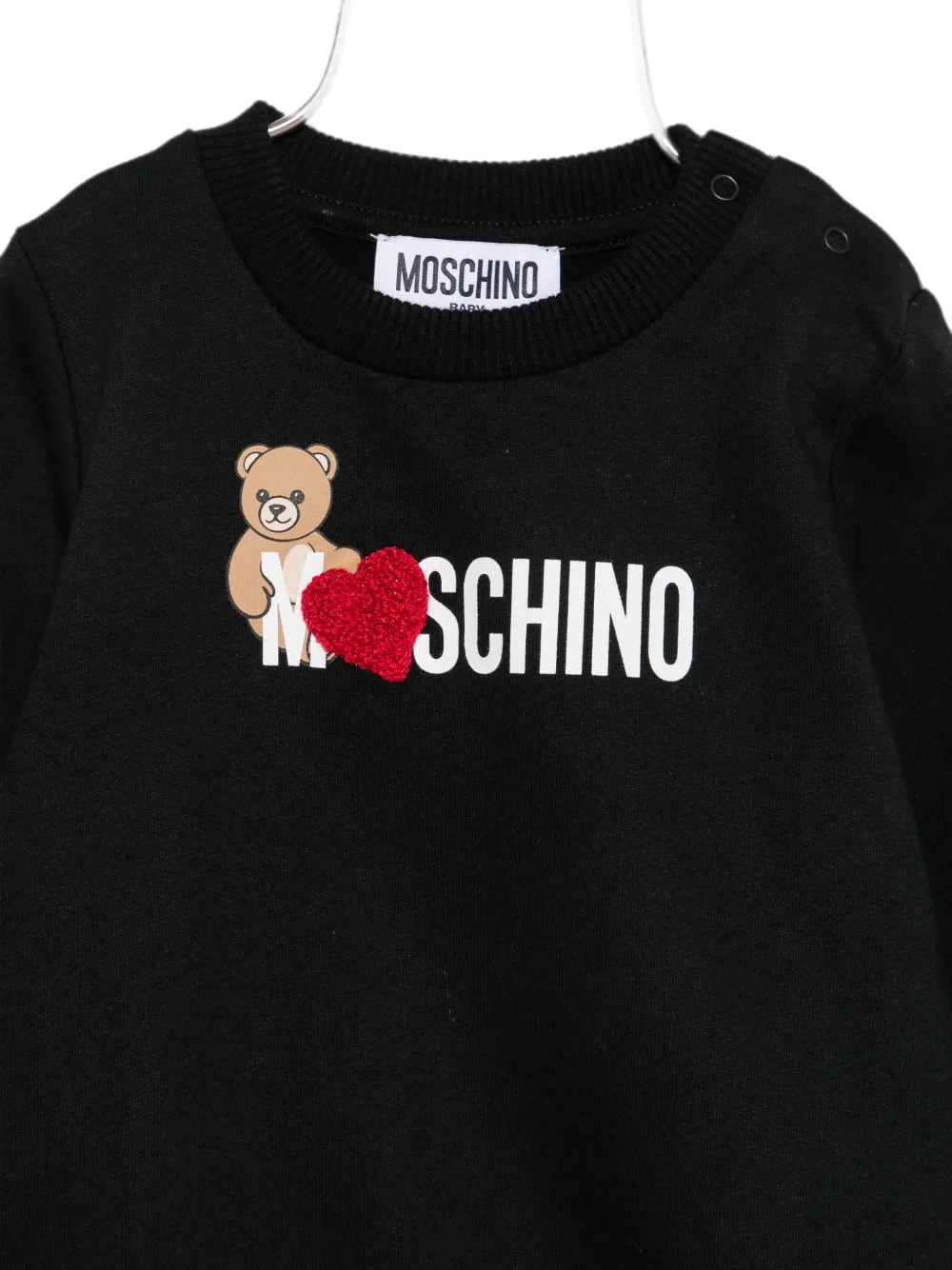 Moschino Kids Sweater met logoprint Zwart