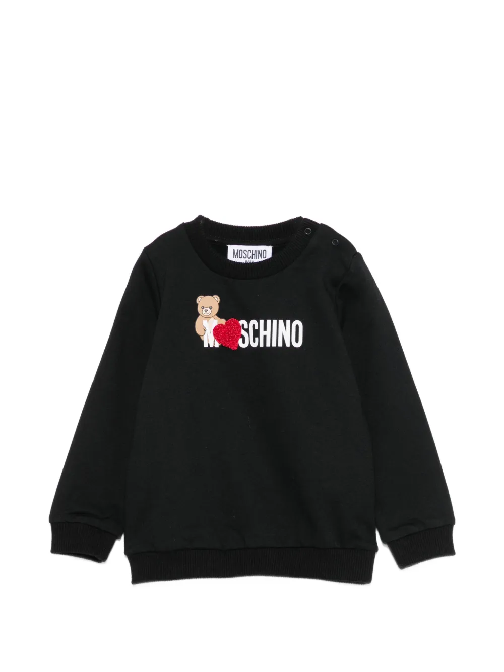 Moschino Kids logo-print sweatshirt - Nero