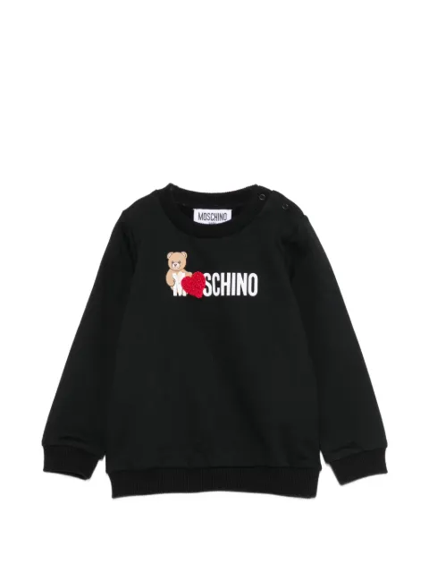 Moschino Kids sudadera con logo estampado
