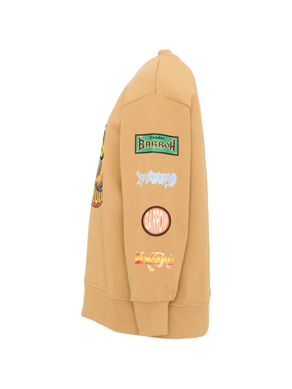 Barrow kids Trui met opgestikt detail en grafische print Beige