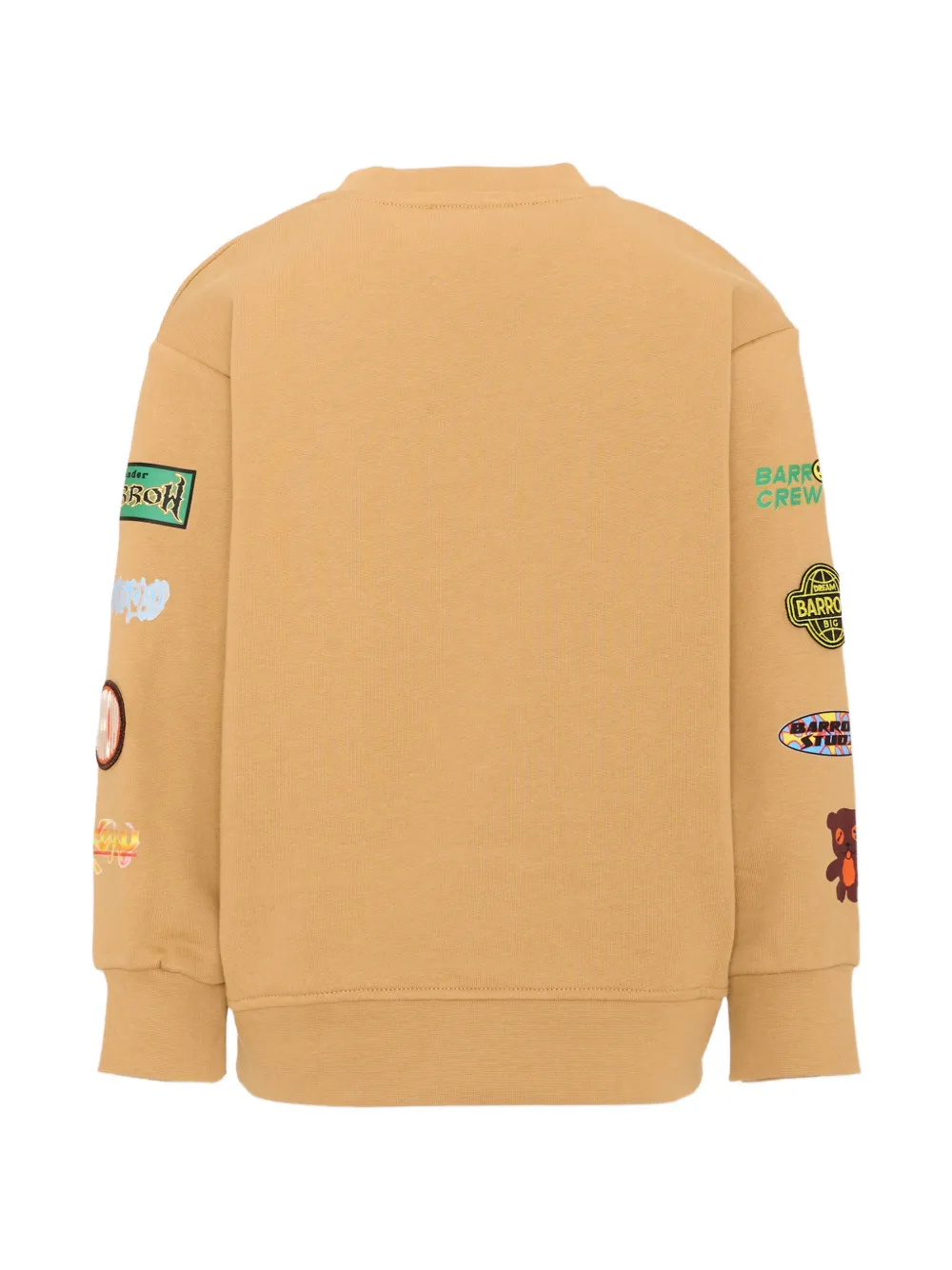 Barrow kids Trui met opgestikt detail en grafische print Beige