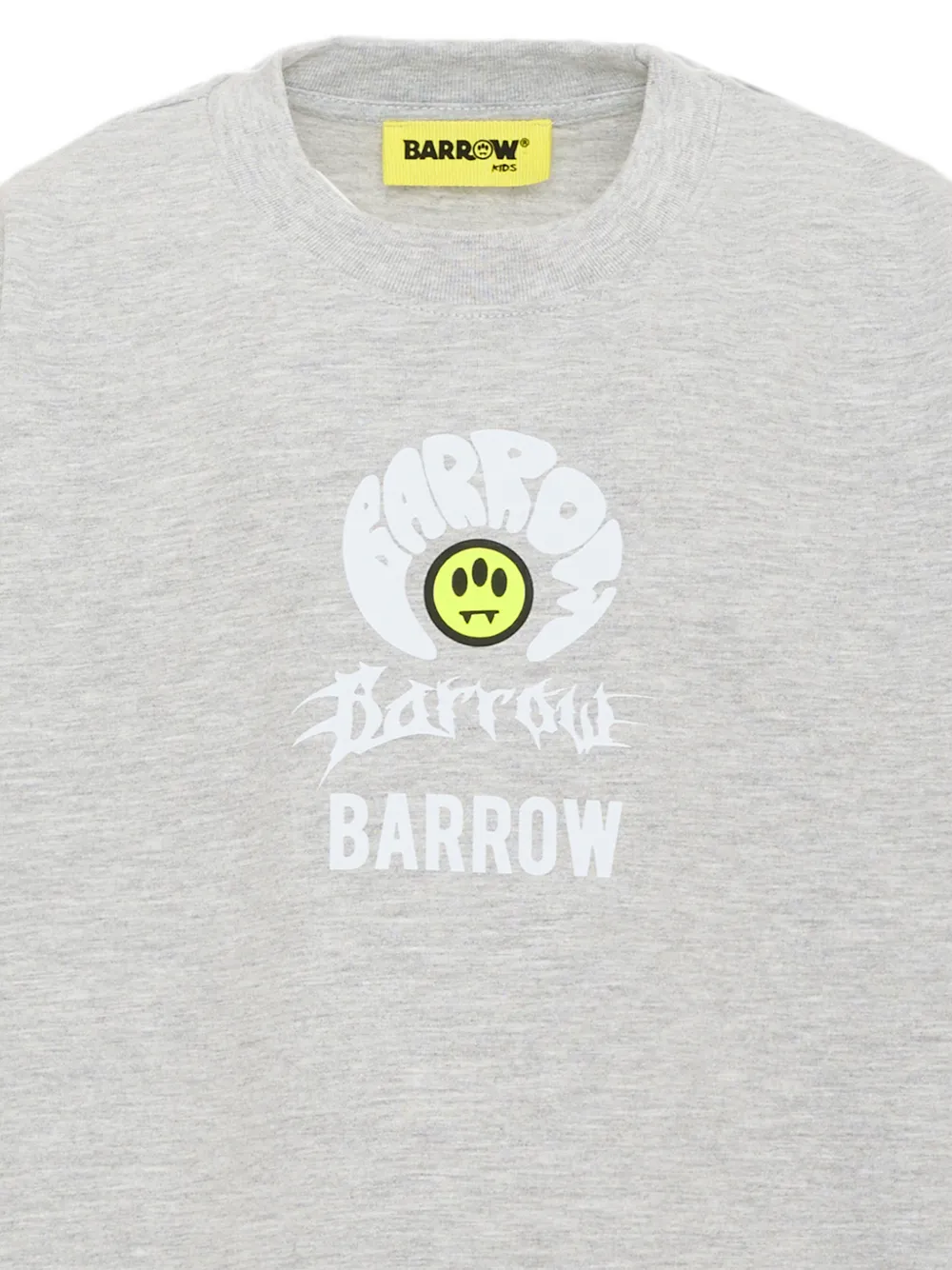 Barrow kids Katoenen T-shirt met logoprint Grijs