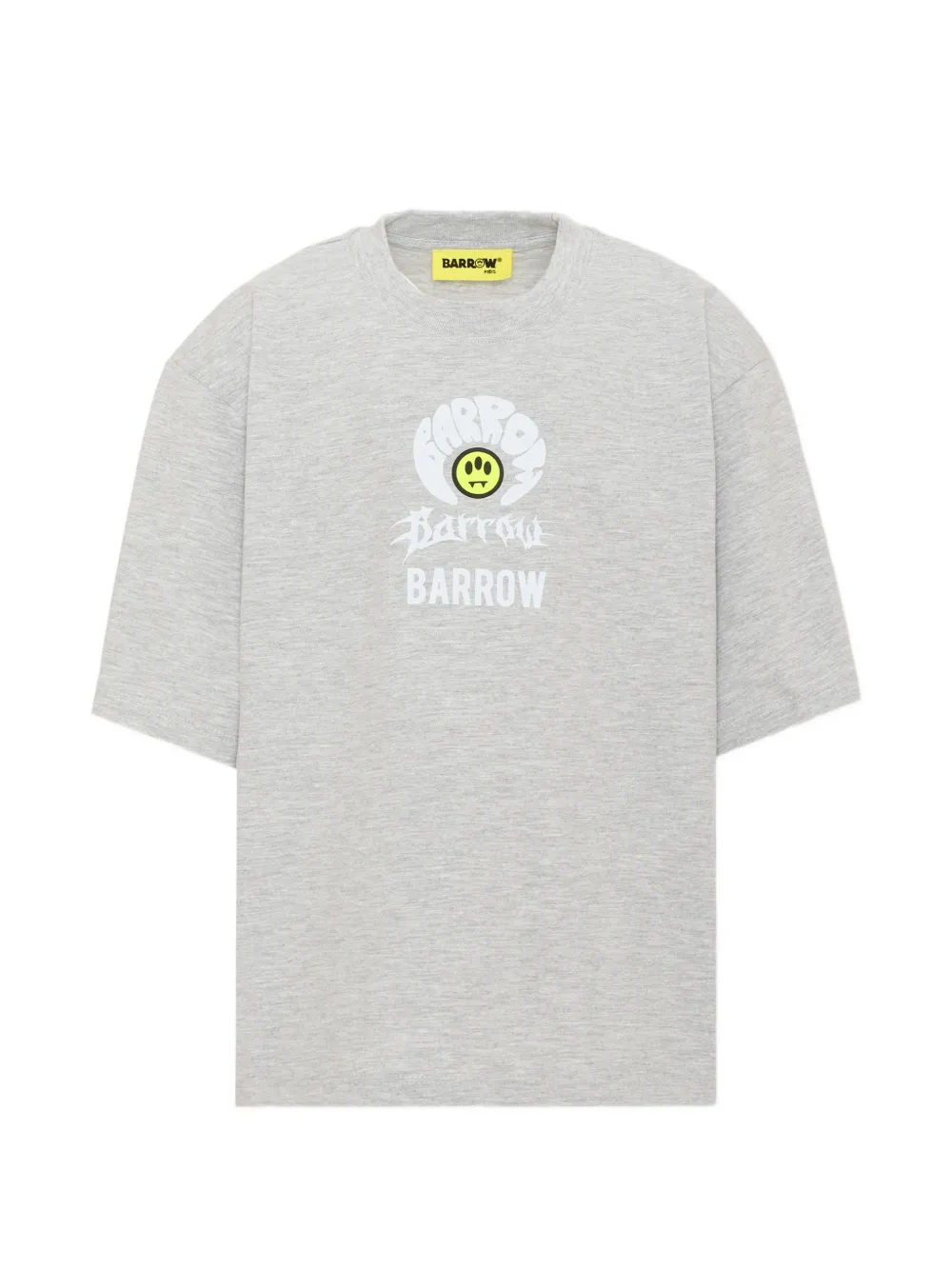 Barrow kids graphic-print cotton T-shirt - Grigio
