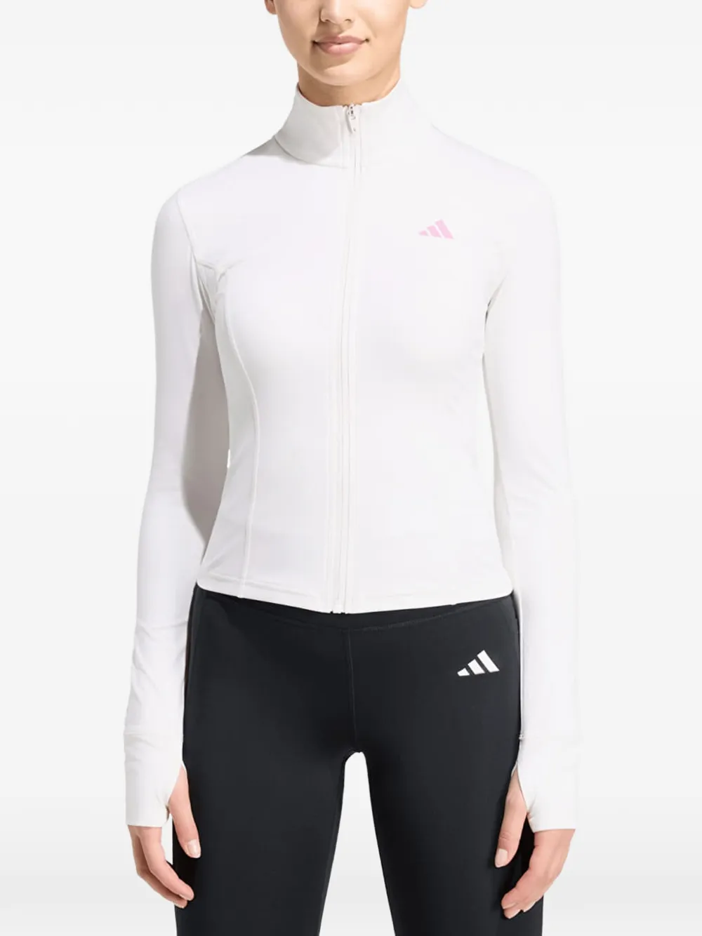 adidas Studio 3-Stripes jacket Wit