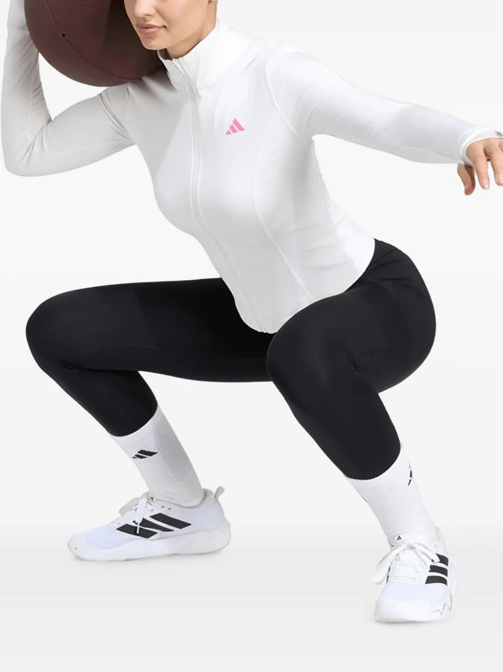 adidas Studio 3-Stripes jacket Wit