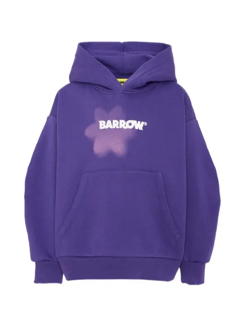 Barrow kids graphic-print cotton hoodie