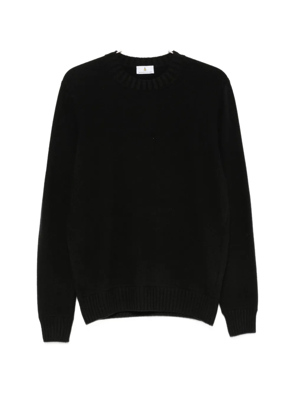 Magazzino Ricambi ribbed-trim crew-neck sweater - Schwarz