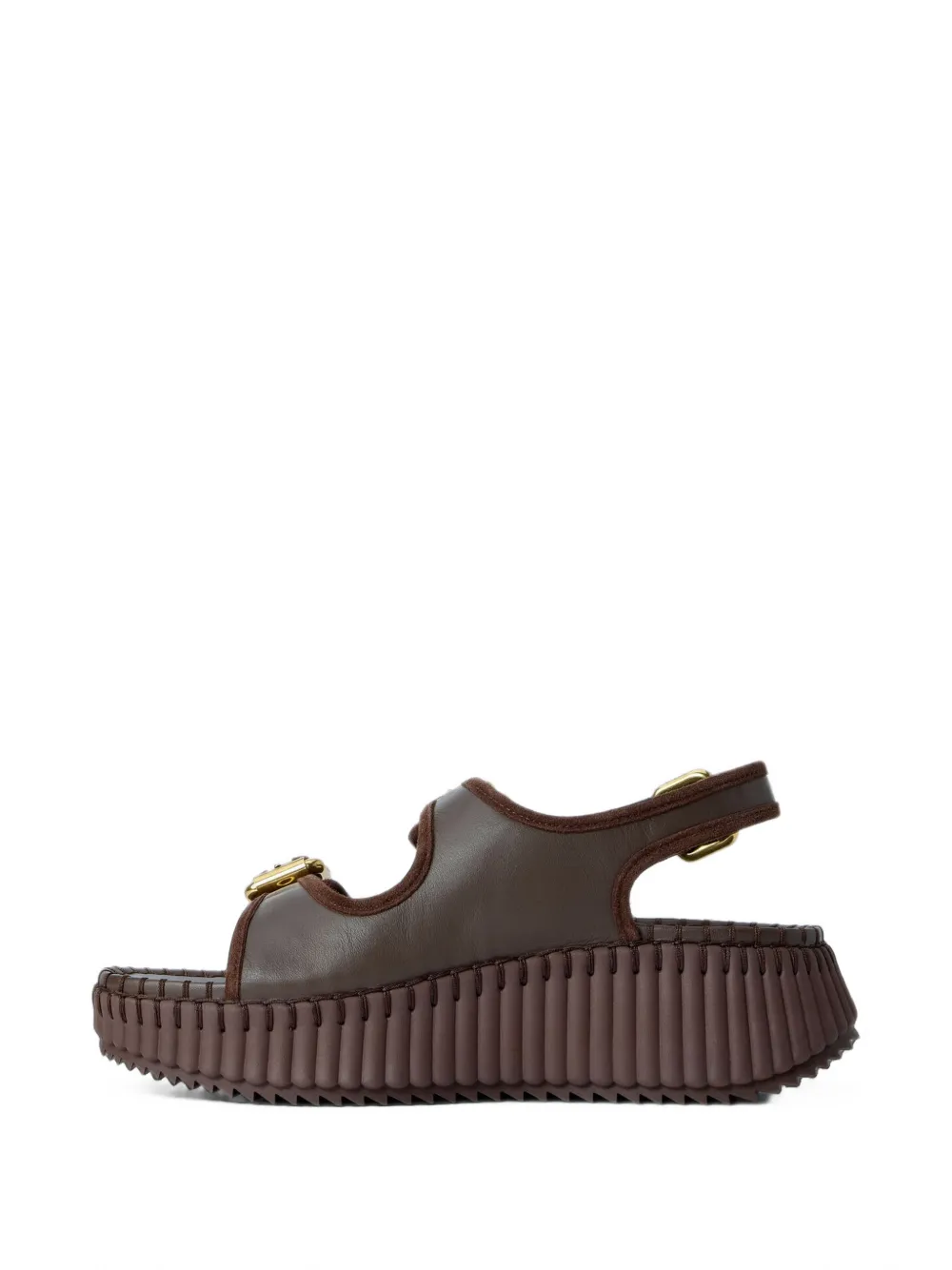 Chloé Nama wedge Sandals Bruin