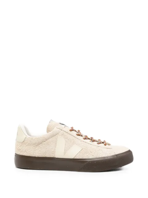 VEJA suede logo-patch sneakers