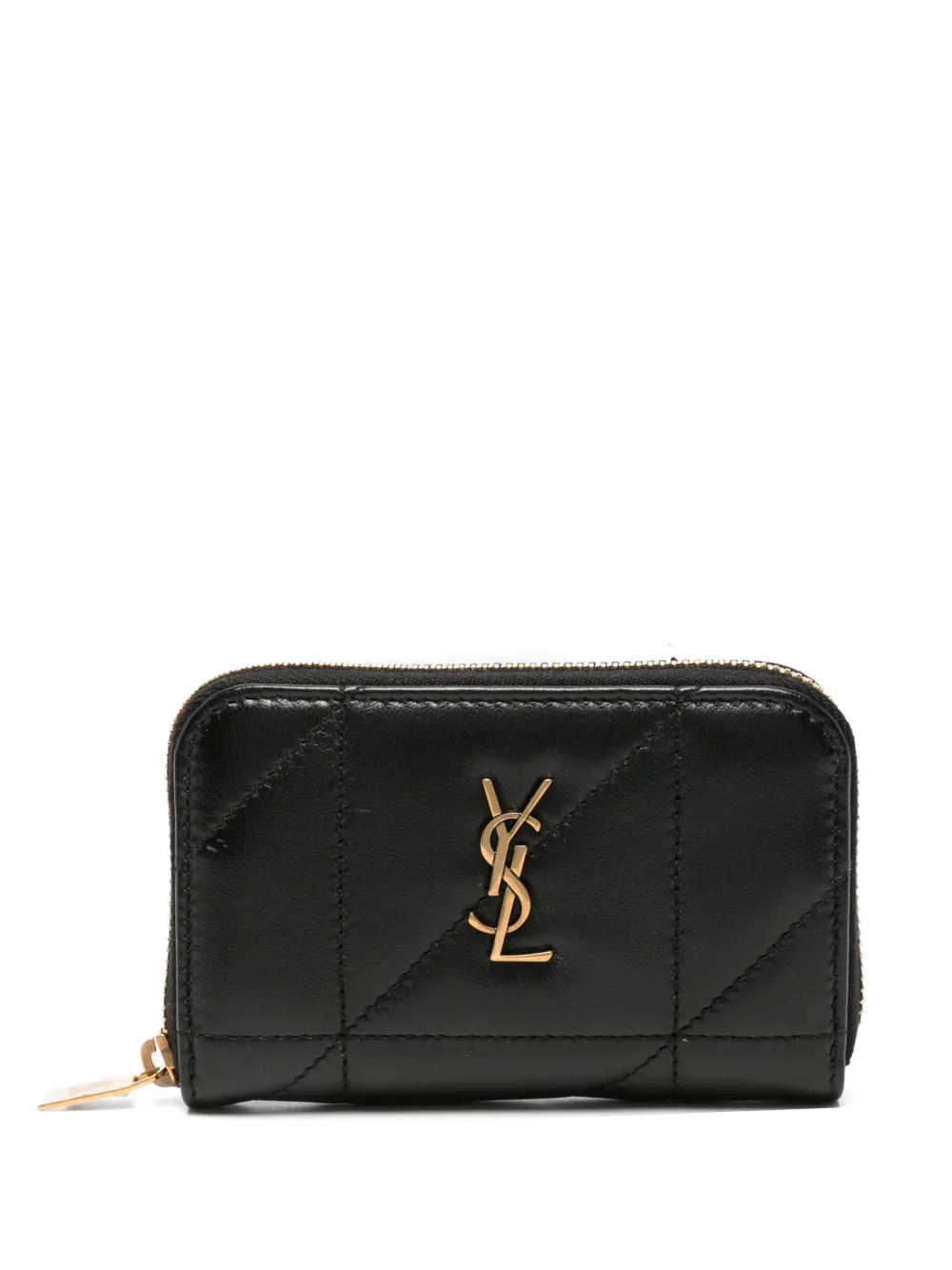 Saint Laurent YSL-plaque wallet - Schwarz