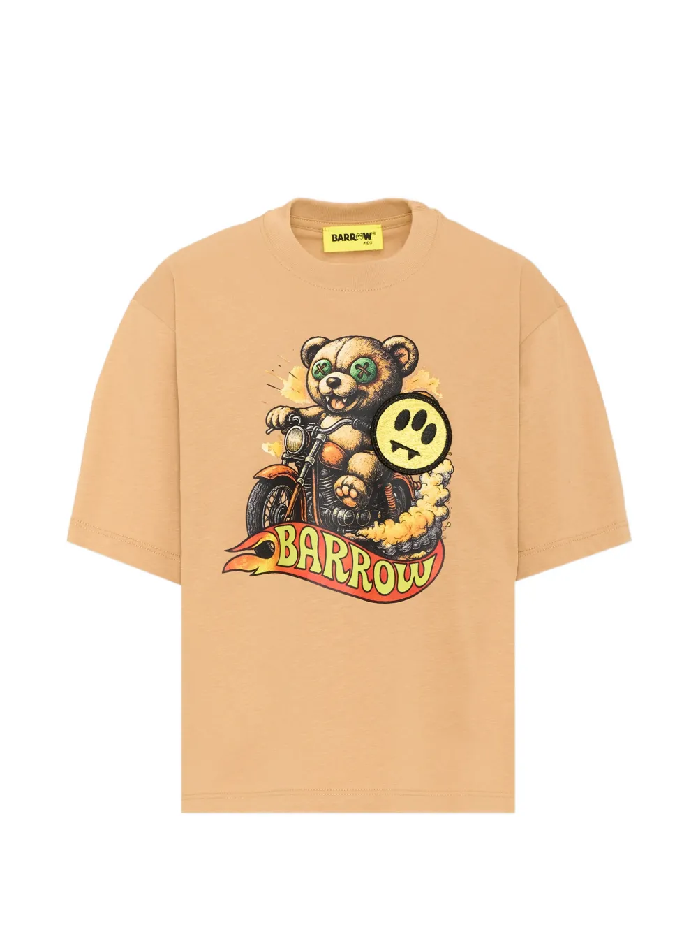 Barrow kids graphic-print T-shirt - Toni neutri