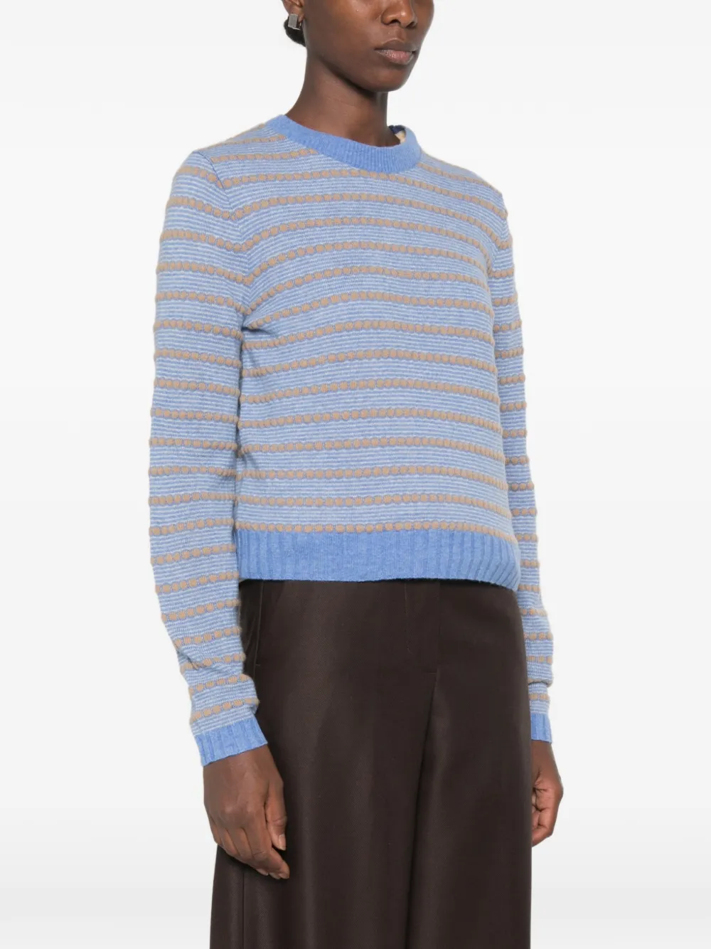 Guest In Residence Kasjmier kabelgebreide sweater Blauw