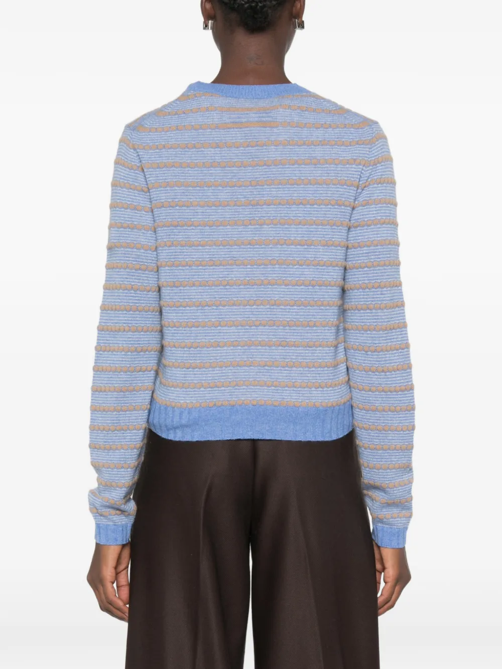 Guest In Residence Kasjmier kabelgebreide sweater Blauw