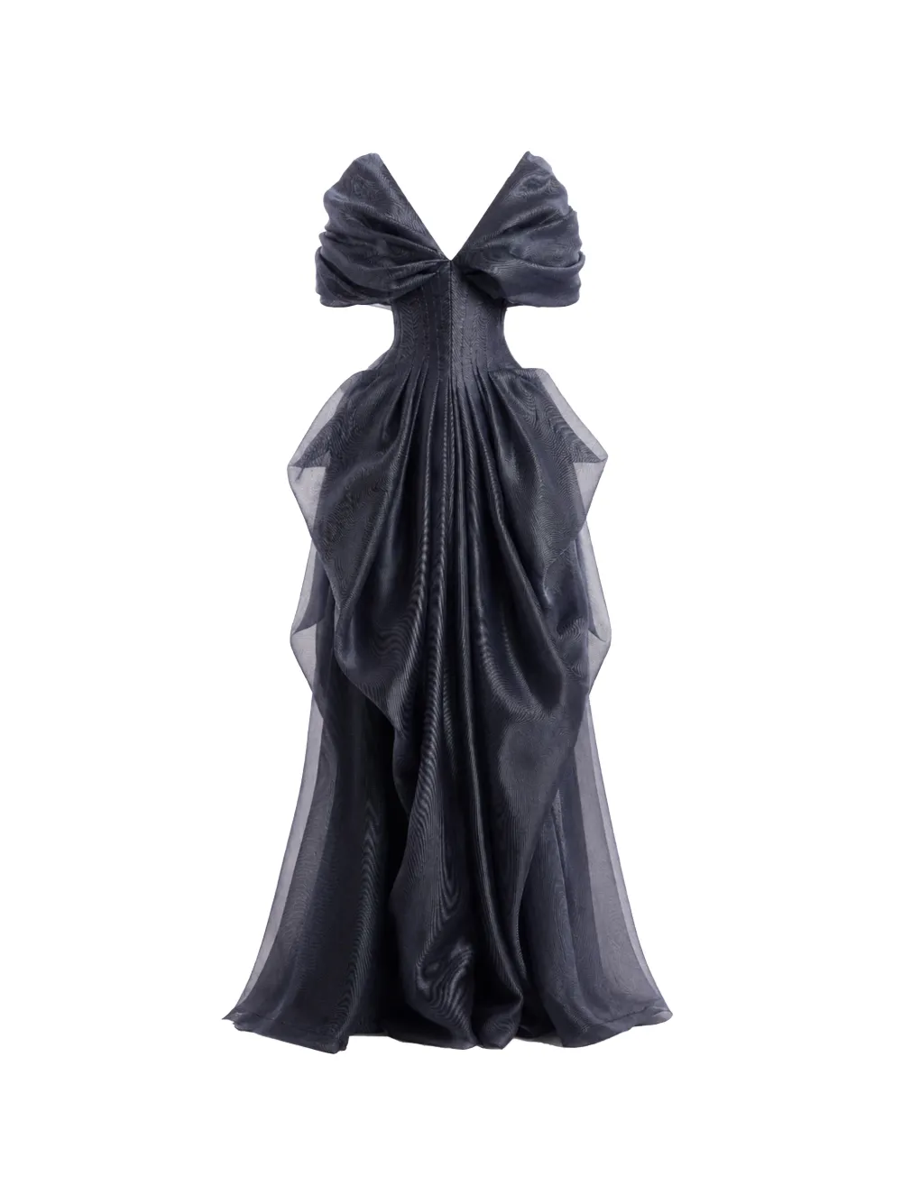Gemy Maalouf draped V-neck gown
