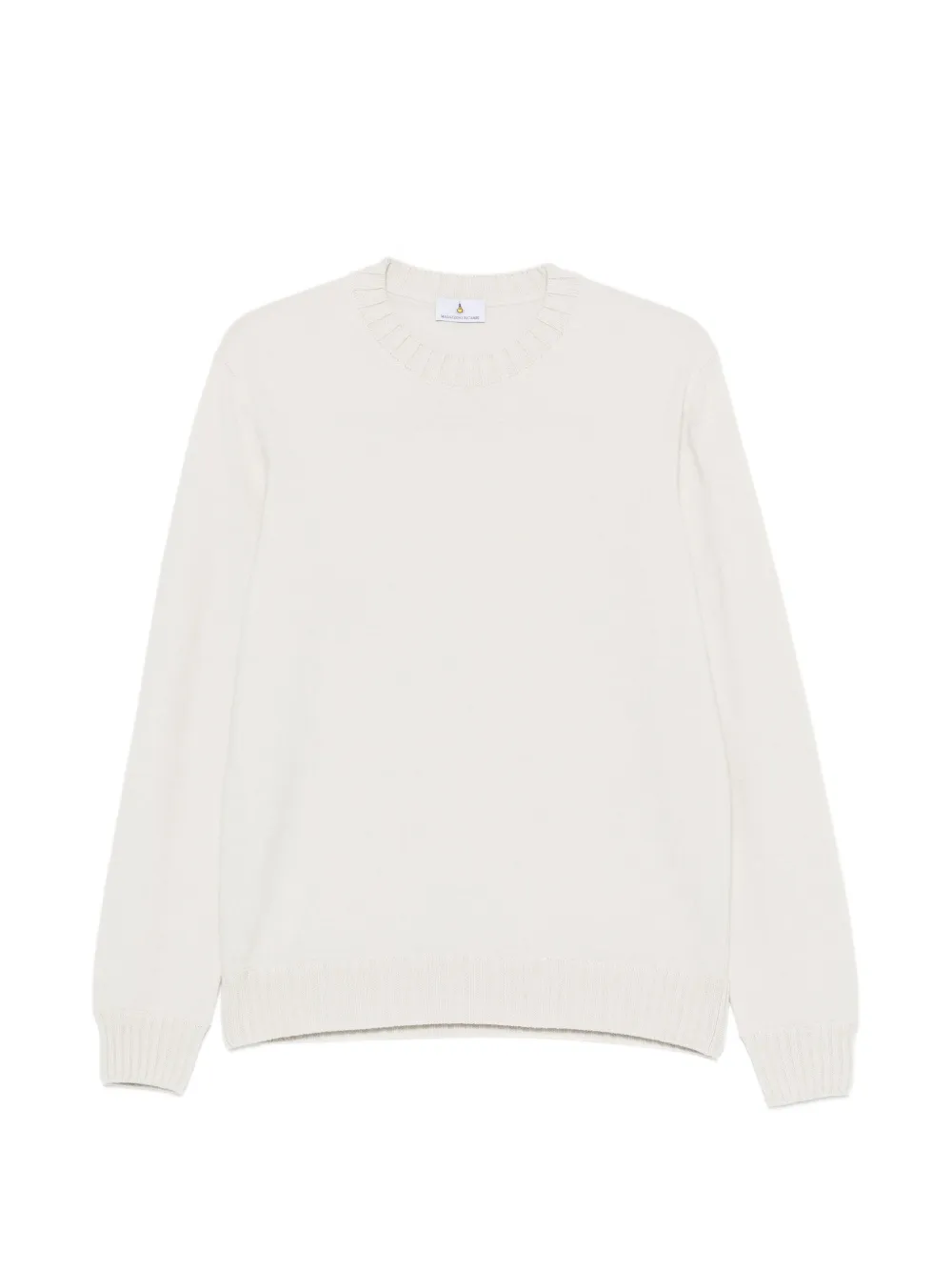 Magazzino Ricambi ribbed-trim crew-neck sweater - Nude