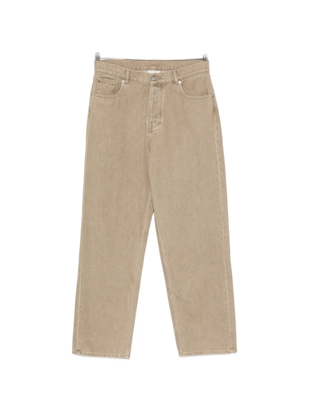Drôle De Monsieur logo-patch belt-loop jeans - Nude