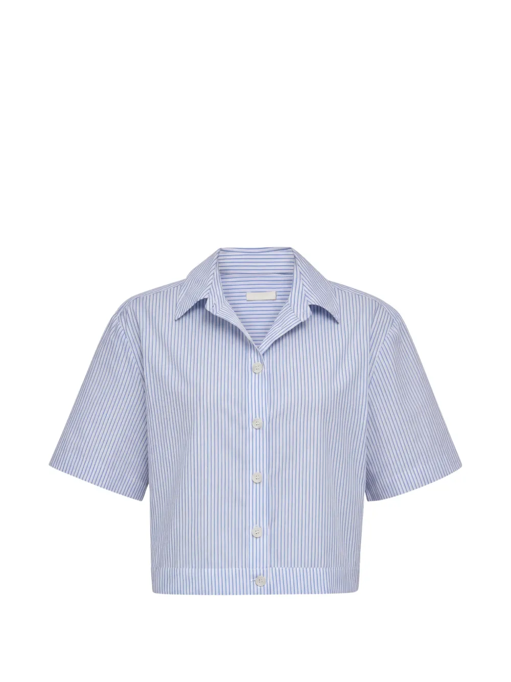 DL1961 Carlee striped cropped shirt - Weiß