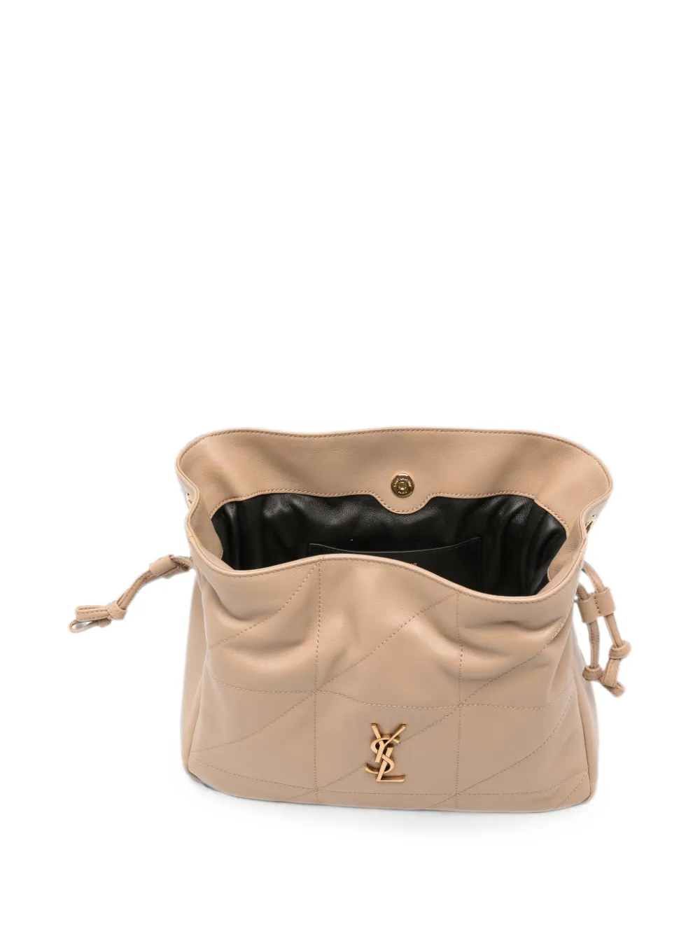 Saint Laurent JAMIE lamsleren schouderbuidel Beige