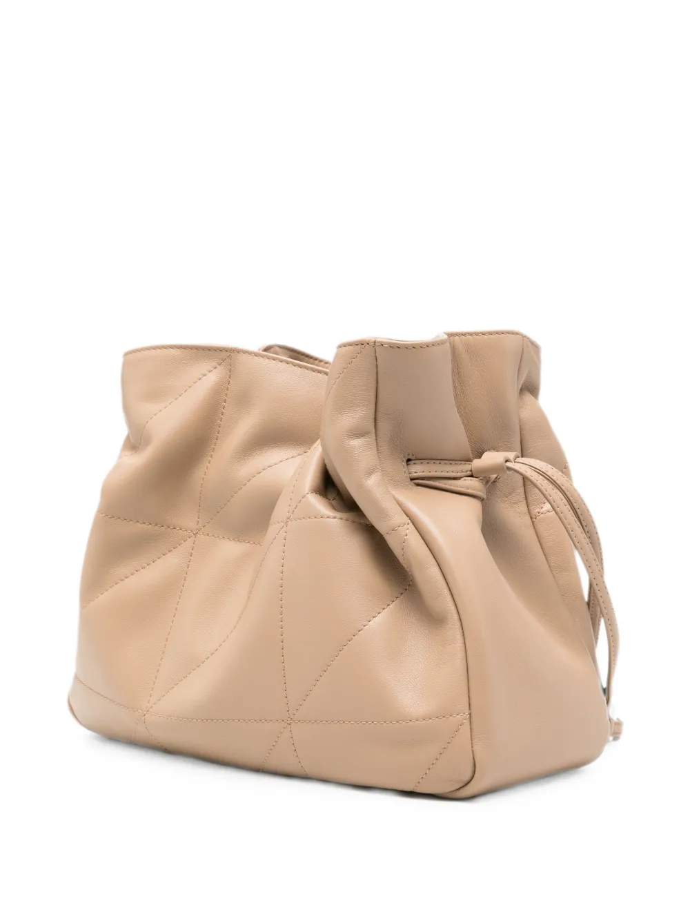Saint Laurent JAMIE lamsleren schouderbuidel Beige