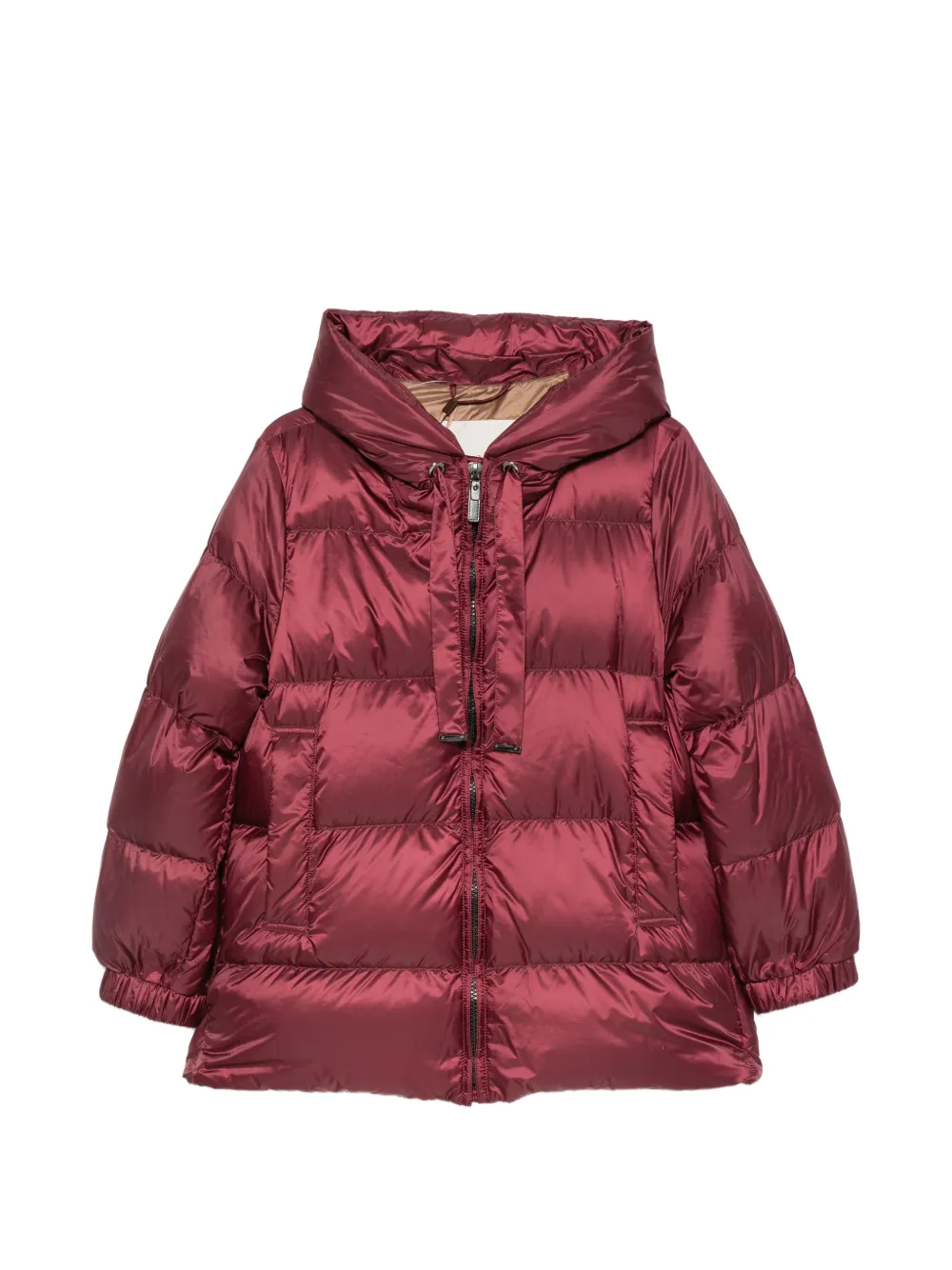 Max Mara The Cube hooded quilted coat - Rosso