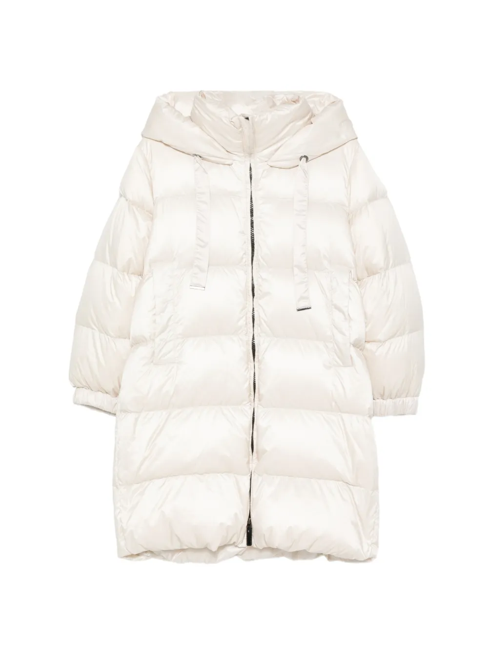 Max Mara zip-up quilted coat - Toni neutri