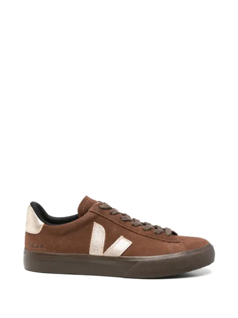 VEJA suede logo-patch sneakers
