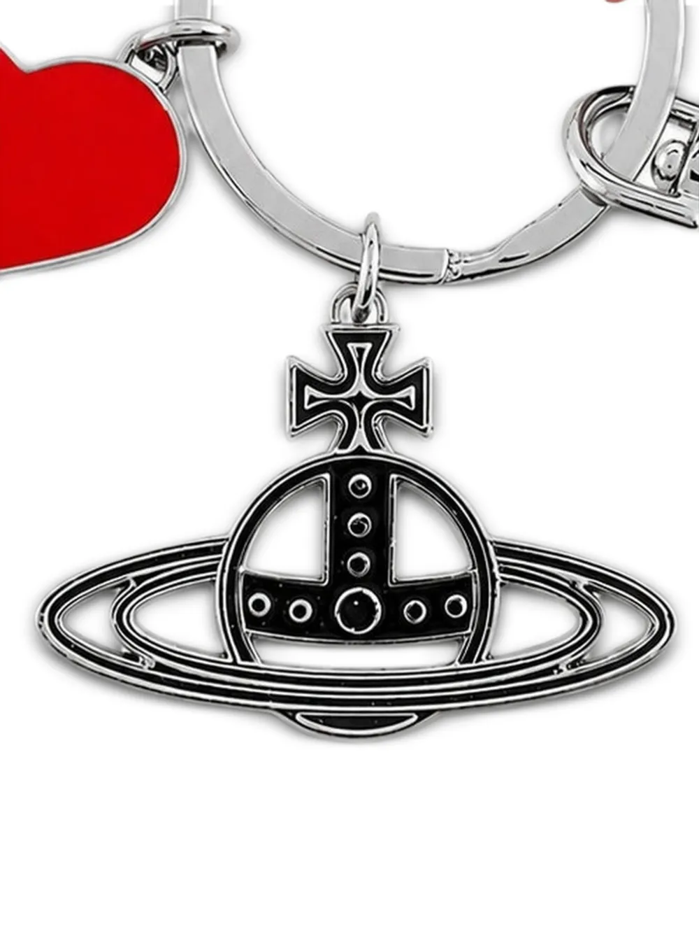 Vivienne Westwood I Love Orb sleutelhanger Zilver