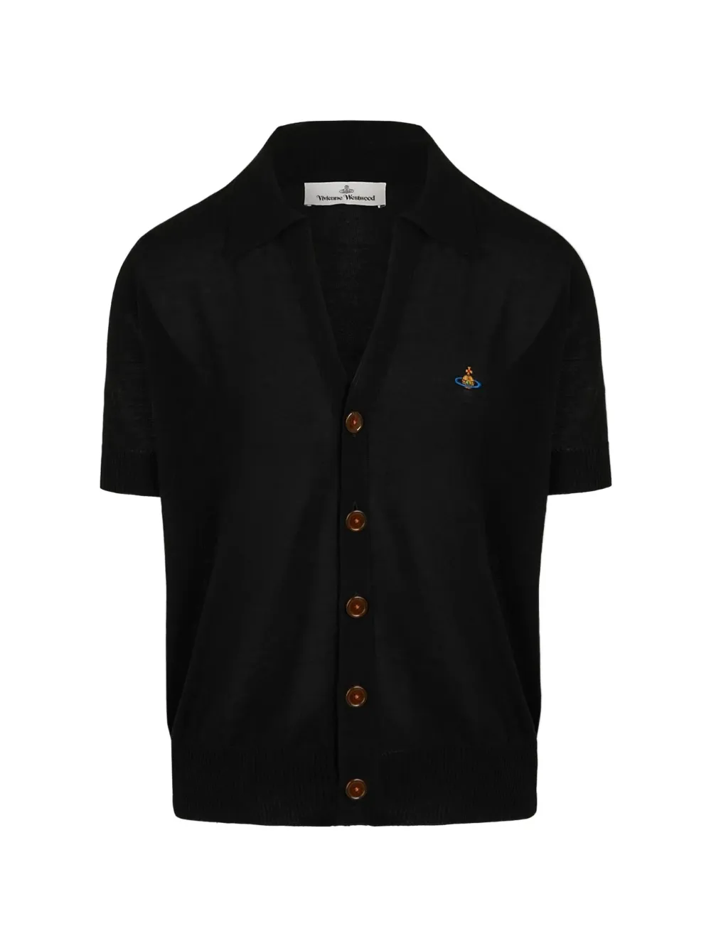 Vivienne Westwood Orb-embroidered polo cardigan