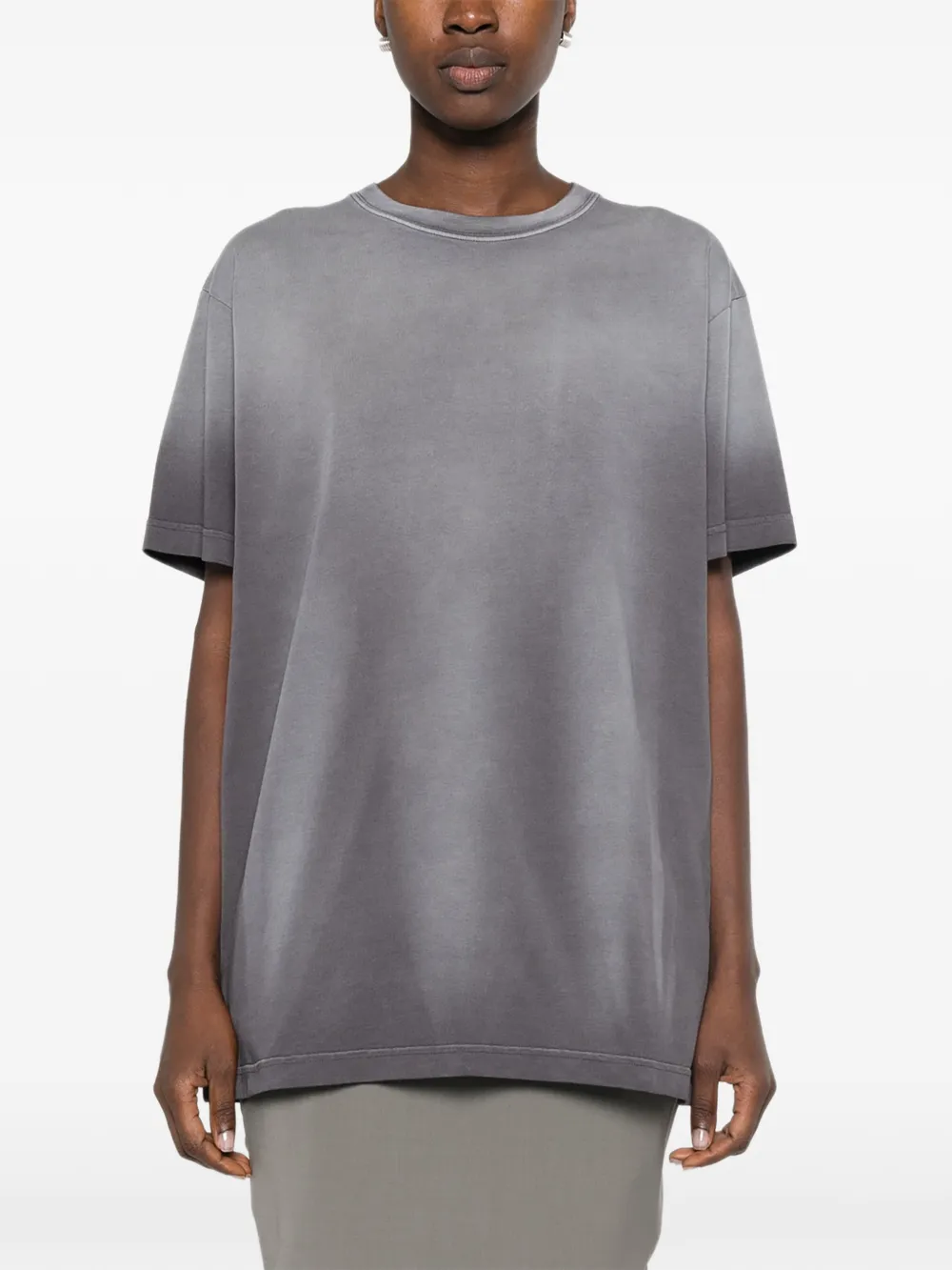 Mugler T-shirt met ronde hals Grijs