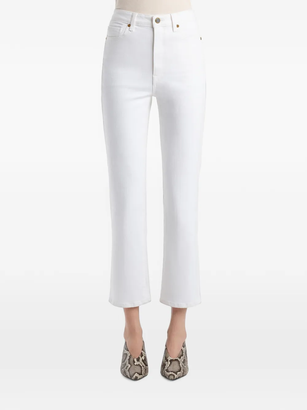 KHAITE Abigail stretch jeans Wit