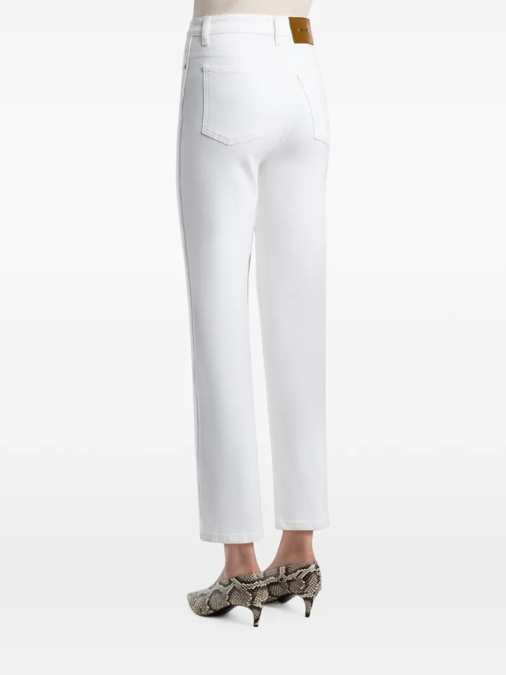 KHAITE Abigail stretch jeans Wit