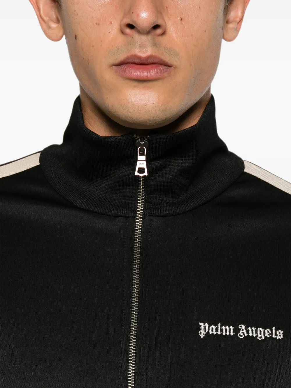Palm Angels Sweater met geborduurd logo Zwart