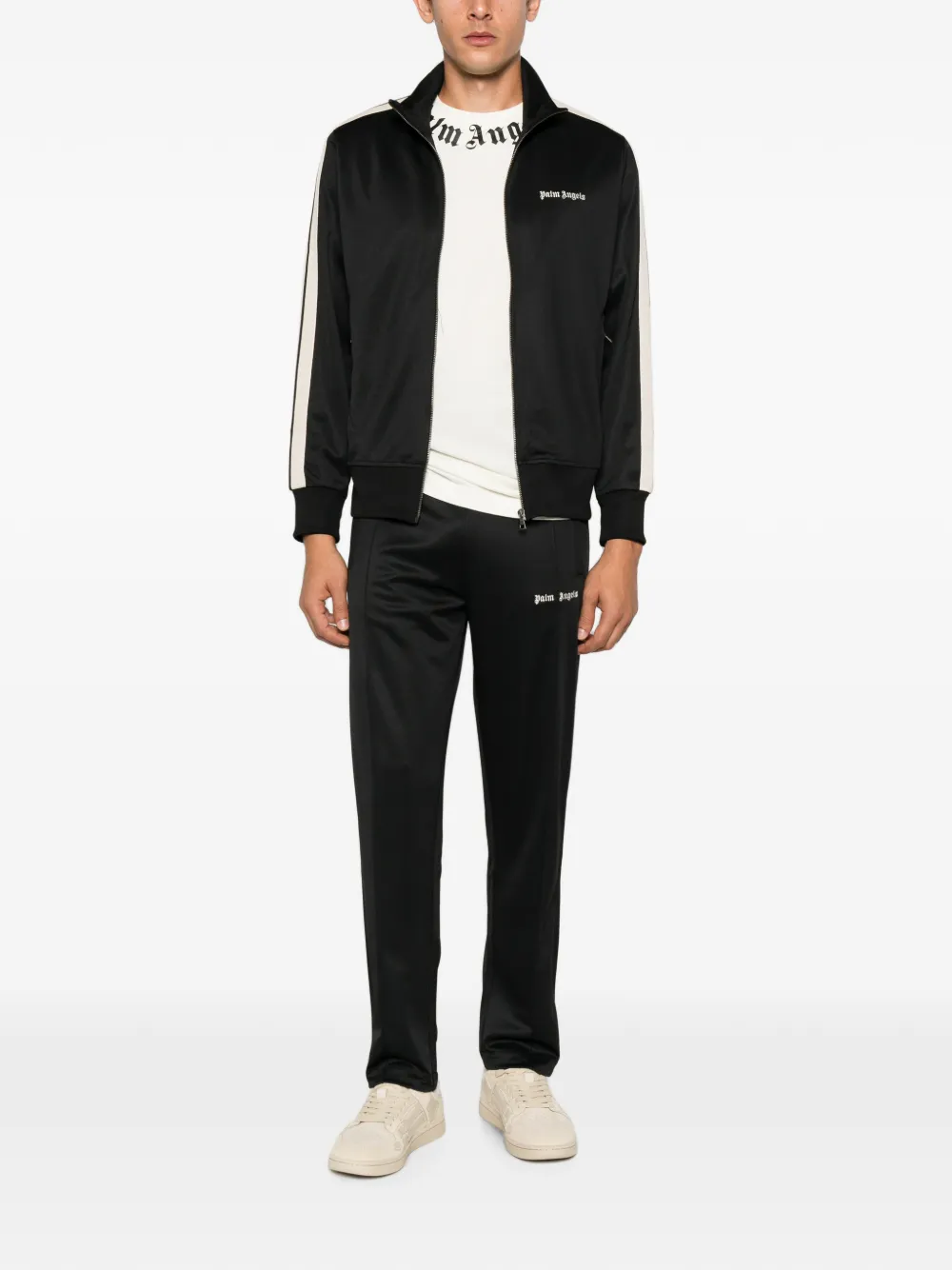 Palm Angels Sweater met geborduurd logo Zwart