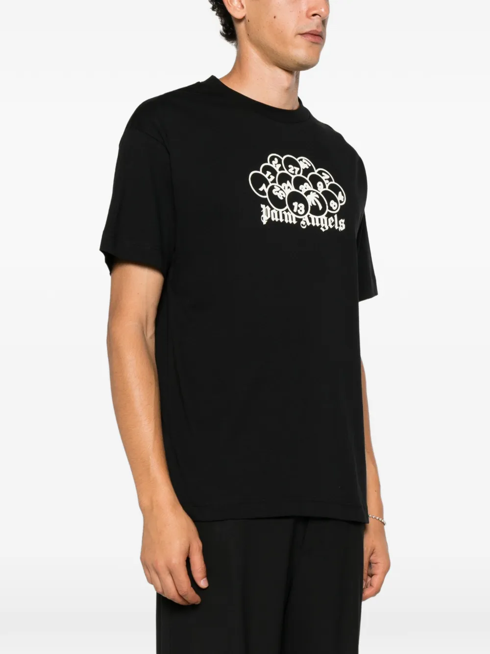 Palm Angels PA Pool T-shirt met grafische print Zwart