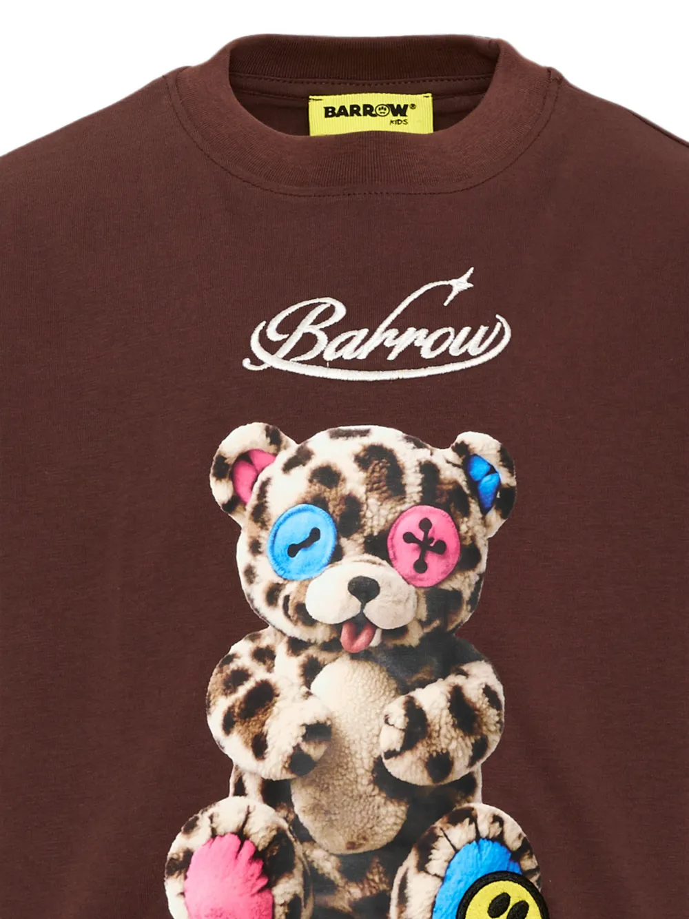 Barrow kids Teddy Bear katoenen T-shirt met print Bruin