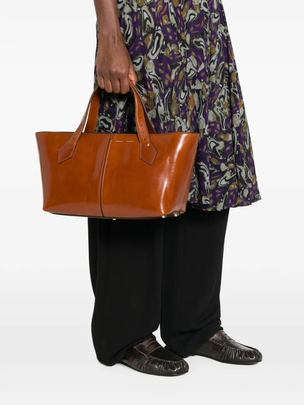 Proenza Schouler East West Chelsea shopper van zacht kalfsleer Bruin