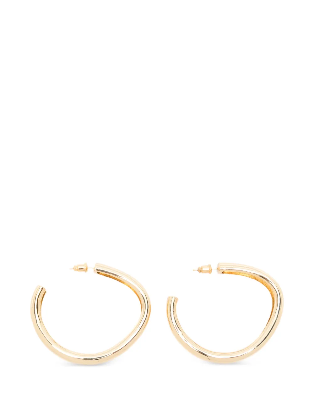 JOSEPH Bean XL organic-shape hoop earrings - Gold